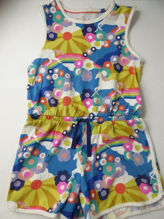Mini Boden Other - Mini Boden Unicorn & Rainbow Shortall, Size 7-8 Years